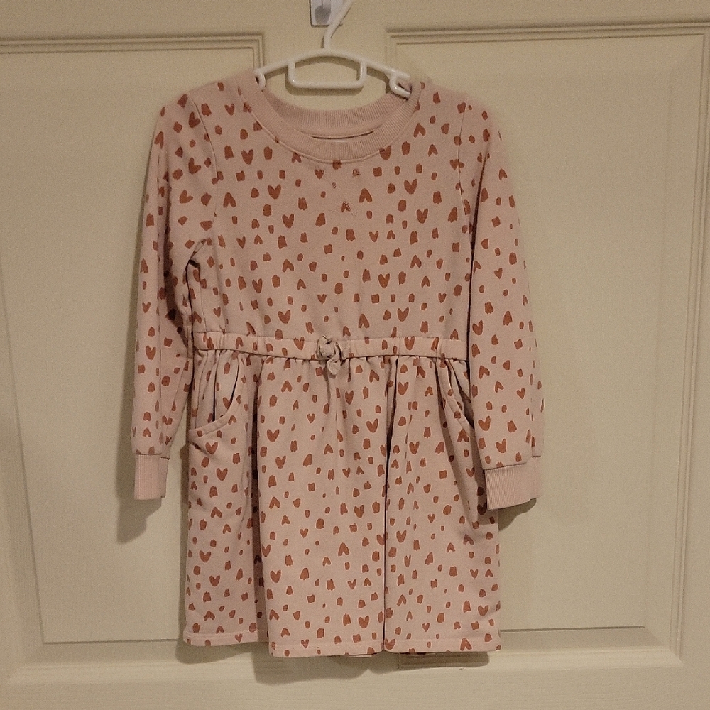 Cat & Jack Muted Pink Heart Dress